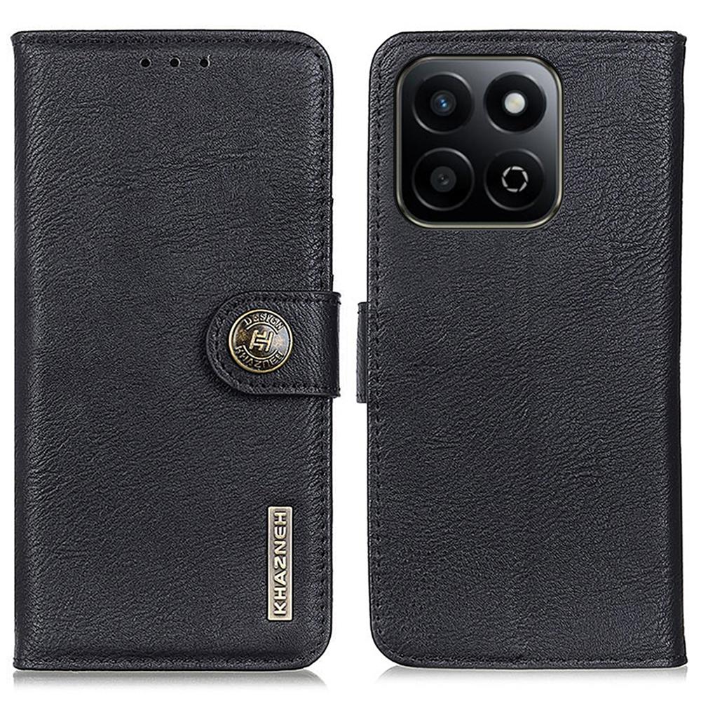 For Honor X7c 4G/200 Smart 5G/Play 60 Plus 5G Wallet Case Cowhide Texture Leather Flip Phone Cover