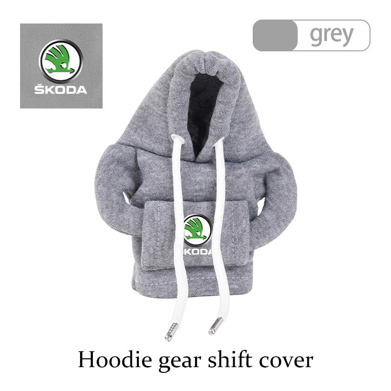 For Skoda Car Gear Shift Knob Cover Hoodie Shifter Boot Dust Cover Car Interior Decoration S Kodiaq Octavia 2 3 Yeti Karoq Rapid  VH1