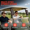 Stereo Bass Wireless Speaker Wireless Portable Speaker Rugged Outdoor Speaker  Golf Cart