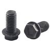 10 Pcs Saw Blade Screw M8 M7 M6 Left Hand Thread Hex Flange 6mm/7mm/ 8mm For Cutting Machine High Strength And Hardness
