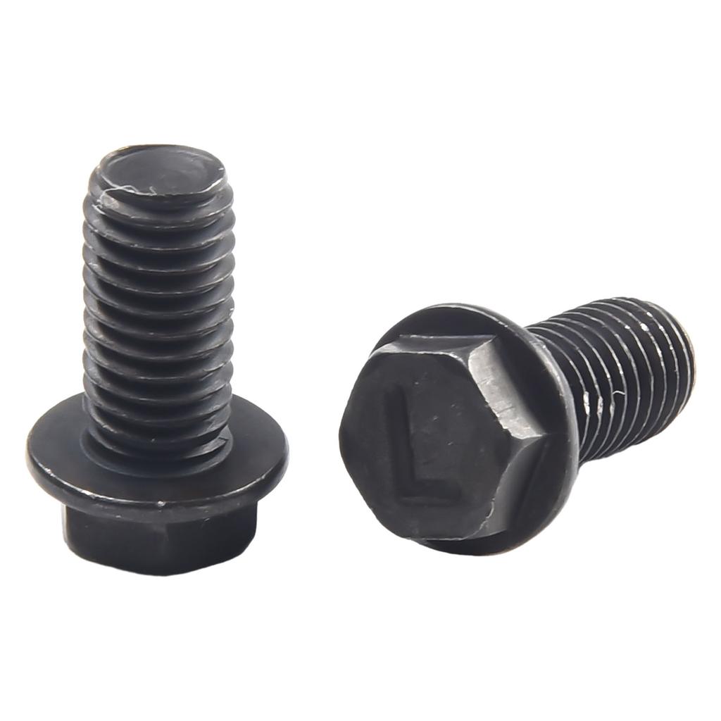 10 Pcs Saw Blade Screw M8 M7 M6 Left Hand Thread Hex Flange 6mm/7mm/ 8mm For Cutting Machine High Strength And Hardness