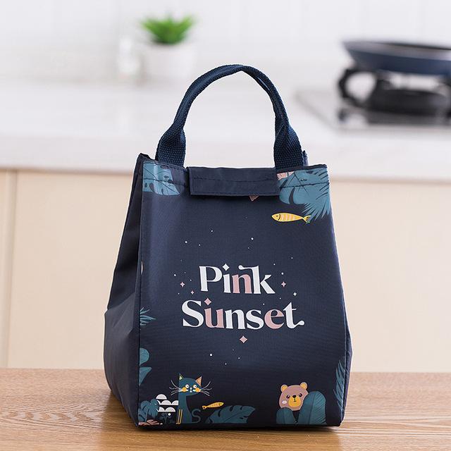 Cartoon Insulated Lunch Bag Cooler Tote for Food Picnic Women Travel Thermal Breakfast Organizer Waterproof Storage Bag
