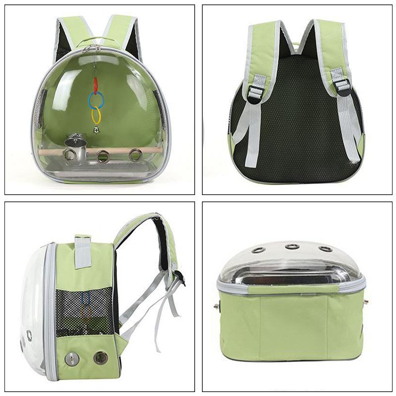 Transparent Bird Backpack Bird Carrier Travel Bag for Birds ParrotS Small Pet Acrylic Portable Bird Cage Outdoor Travel Hiking