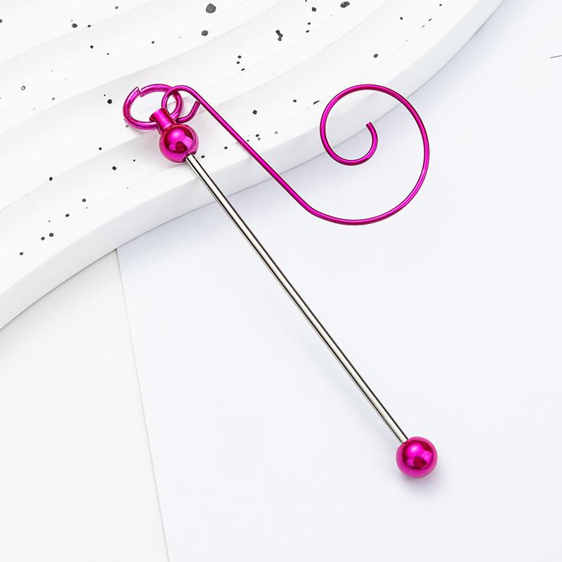 Beadable Metal Christmas Hangers For Crafting And Tree Decoration Colorful Hanging Hook Craft Accessories