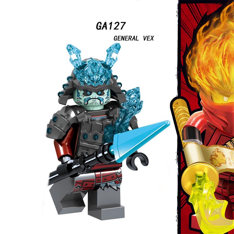 

MOC креативная одиночная продажа A001-008 GA123-130, серия фильмов, рождественские детские собранные подвижные строительные блоки, мини-игрушки