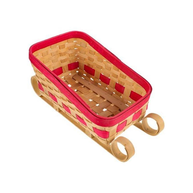 

AEE2-Candy Storage Basket Table Centerpiece Sled Ornament Sleigh Basket Snack Container