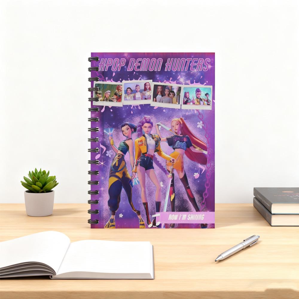 K-pops Demon Hunters Anime Kawaii Caiet Student Cont Personal Sticker Carte Mesaje Jurnal Copii Carte de Pictură Carte Mesaje