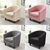 Nordic Tub Club Chair Cover Stretch Jacquard Armchair Slipcover for Living Room Elastic Accent Cover Home Bar Counter Hotel