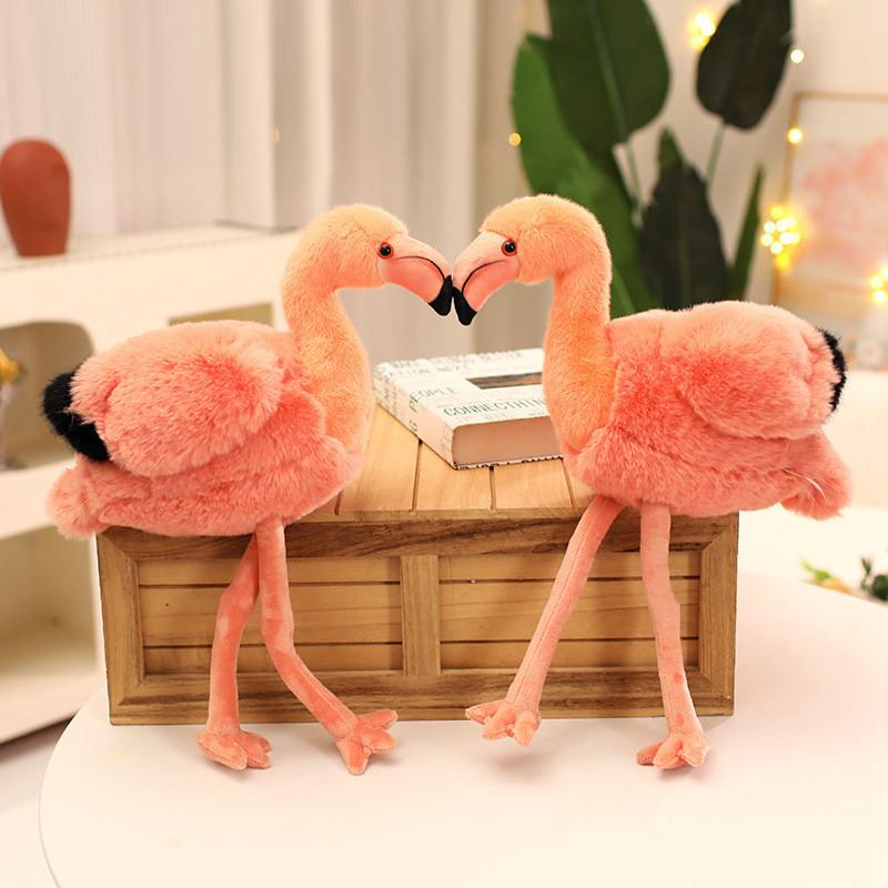 Flamingo-Plüschtier Geschenk für Mädchen Weicher Kristall-Samt Verzierte Sammlerpuppe