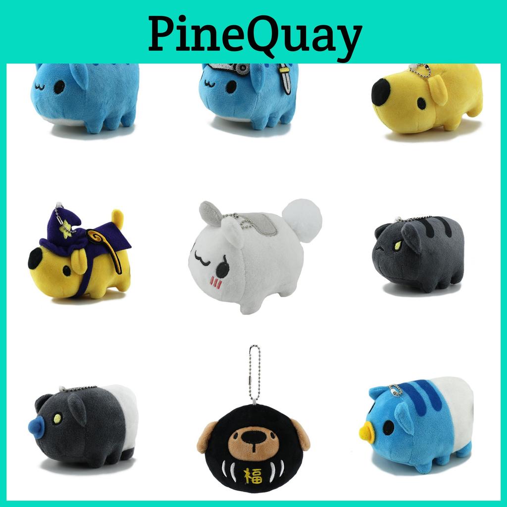 Charming Cat Insect Plush Toy Keychain Adorable Cartoon Wobbly Doll Gift Decoration