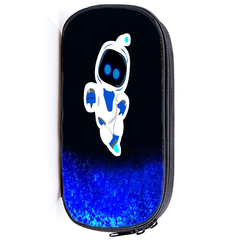 Astro Bot Astronaut Pencil Case Zip Pencil Bag Pouch Function Portable Pencil Case with Zipper Student Stationery Supplies
