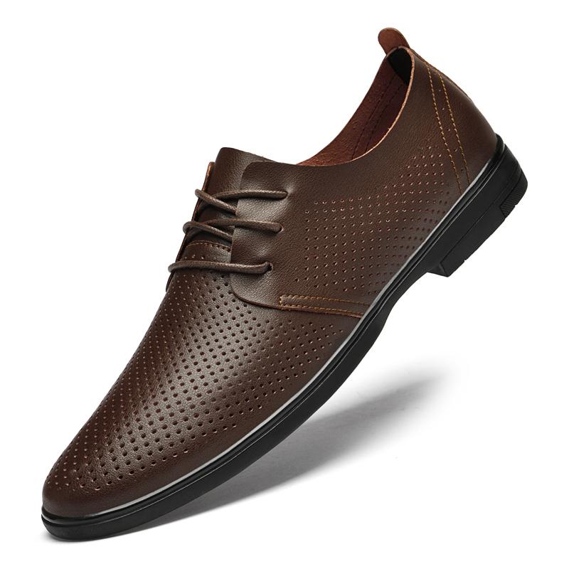 

Classic Dress Mens Flats for Wedding Men Oxfords Shoes Casual Footwear Men New Genuine Leather for Male Walking Shoes 47