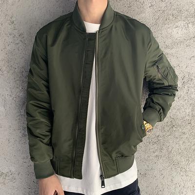Frühling Herbst Neue Mode Tough Guy Jacke Dünne Bomber Jacke Männer