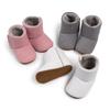 2024 Knitted Baby Boots: Velvet-Lined, Warm Winter Toddler Shoes