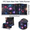 New Year Fireworks Table Flag Navidad Natal Noel Kitchen Table Runner Merry Christmas Decorations For Home 2025 New Year 2025
