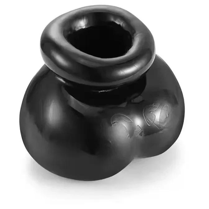 Soft Scrotum Cage Ball Stretcher TPE Penis Rings Ejaculation Delay Cockring SM Sex Toys for Men Adult