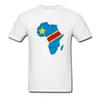 New African Ball Flag Of The Democratic Republic Of Congo Men Tops & Tees T-shirt 100% Cotton Unique Design