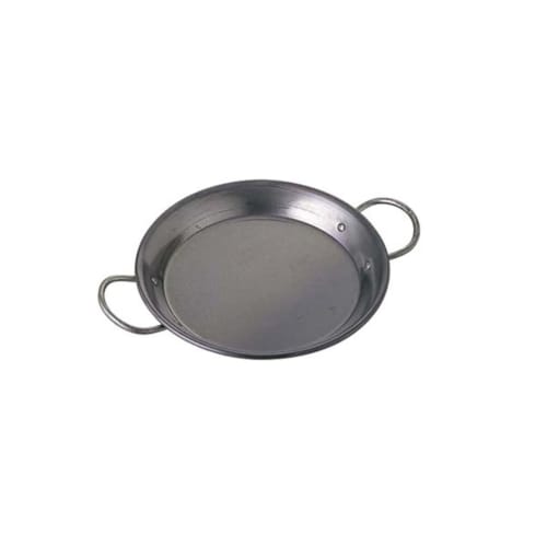 Akagawa Ukibutsu Seisakusho AG Iron Black Leather Paella Pan (Two-Handled) 24cm 913024