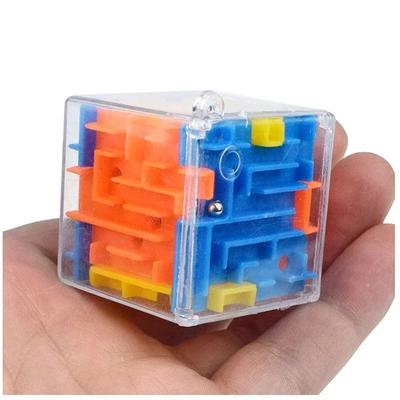 3D Labyrint Magická kostka Šestistranná průhledná puzzle Rychlostní kostka Valící se kulička Magické kostky Labyrint Hračky pro děti Hračky pro úlevu od stresu