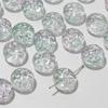 Transparent Two-Color Meander Glass Beads for DIY Bracelet Making