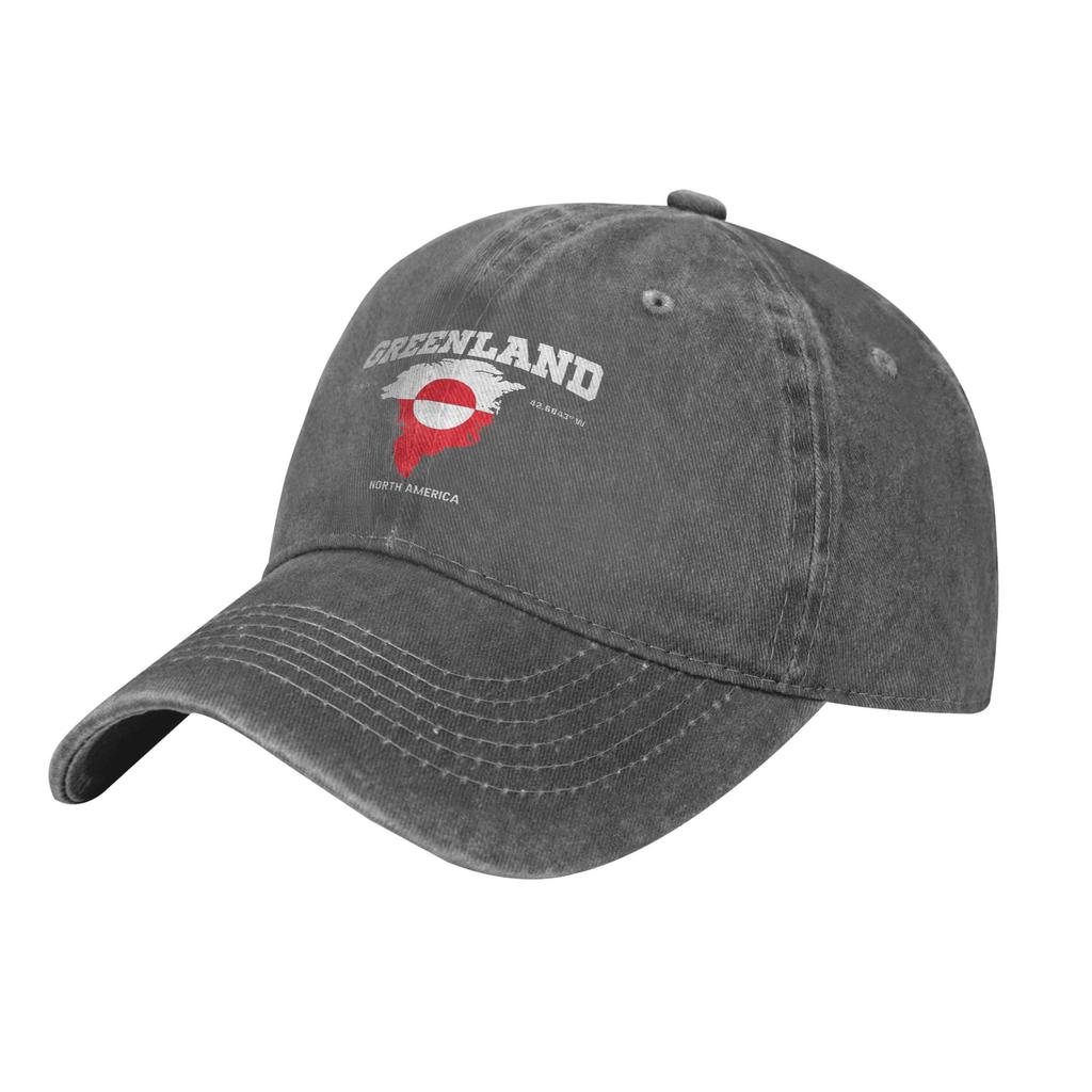 Zelenlandská vlajka a mapa Zelenlandské souřadnice Baseballové čepice Opotřebované prané čepice Vintage venkovní nastavitelný střih Snapback kšiltovka