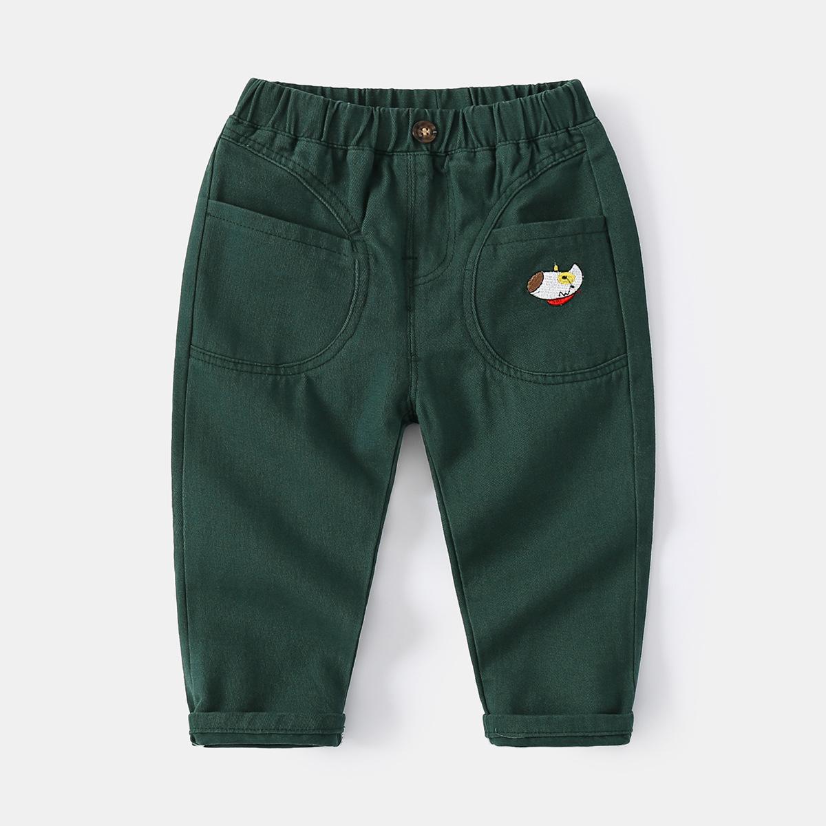 

Spring slacks for children Japanese boys leggings Cartoon pattern boys pants 130cm