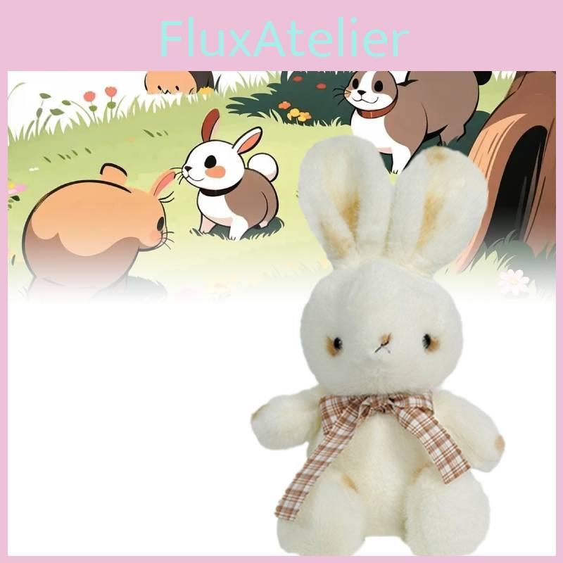 Plush Rabbit Scarf Toy Cartoon Animal Stuffed Doll Room Sofa Gift Decoration