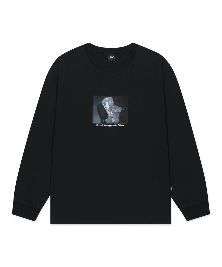 LMC Photo Bear Long Slv Tee Black