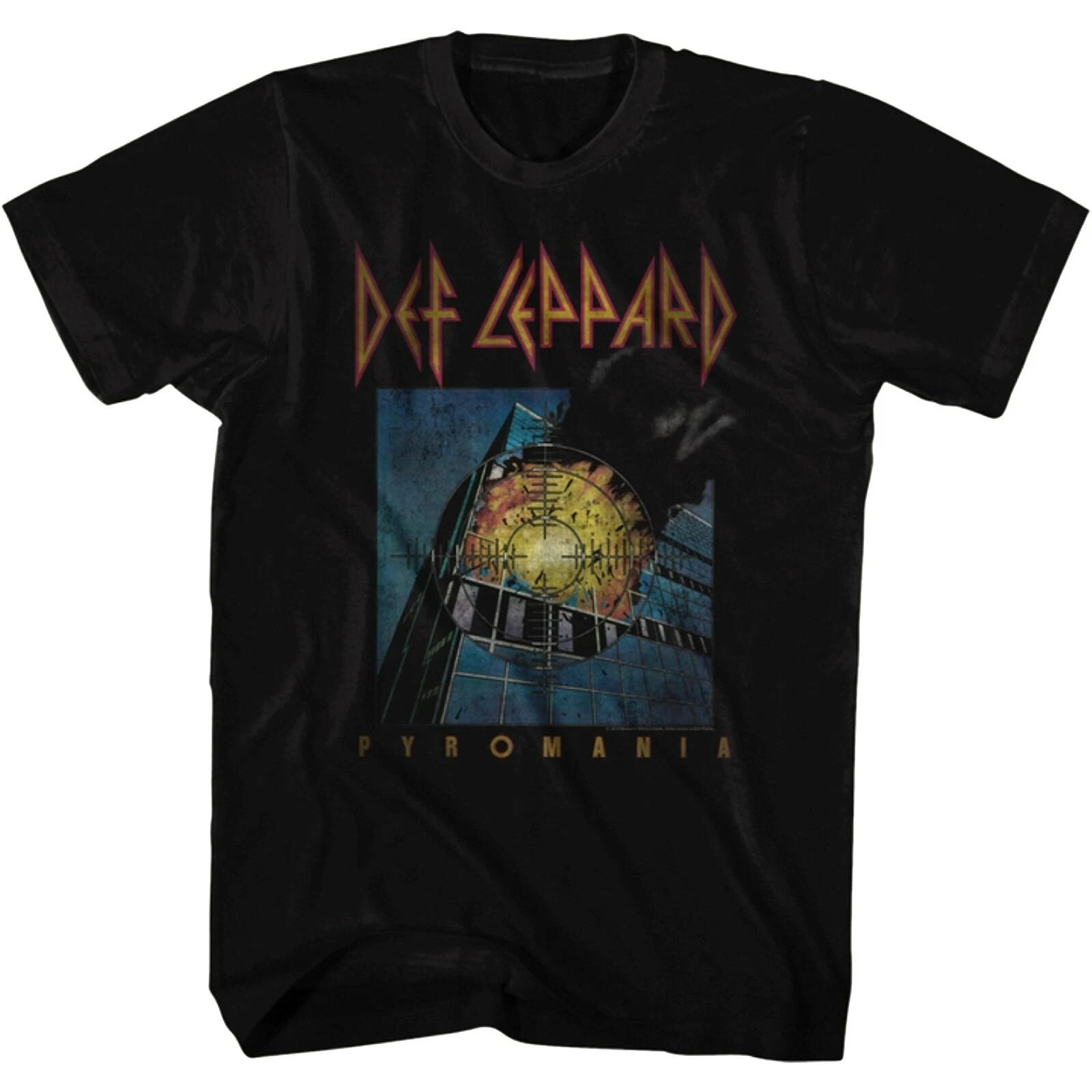 DEF LEPPARD cd cvr PYROMANIA Official Vintage Style SHIRT SMALL new L