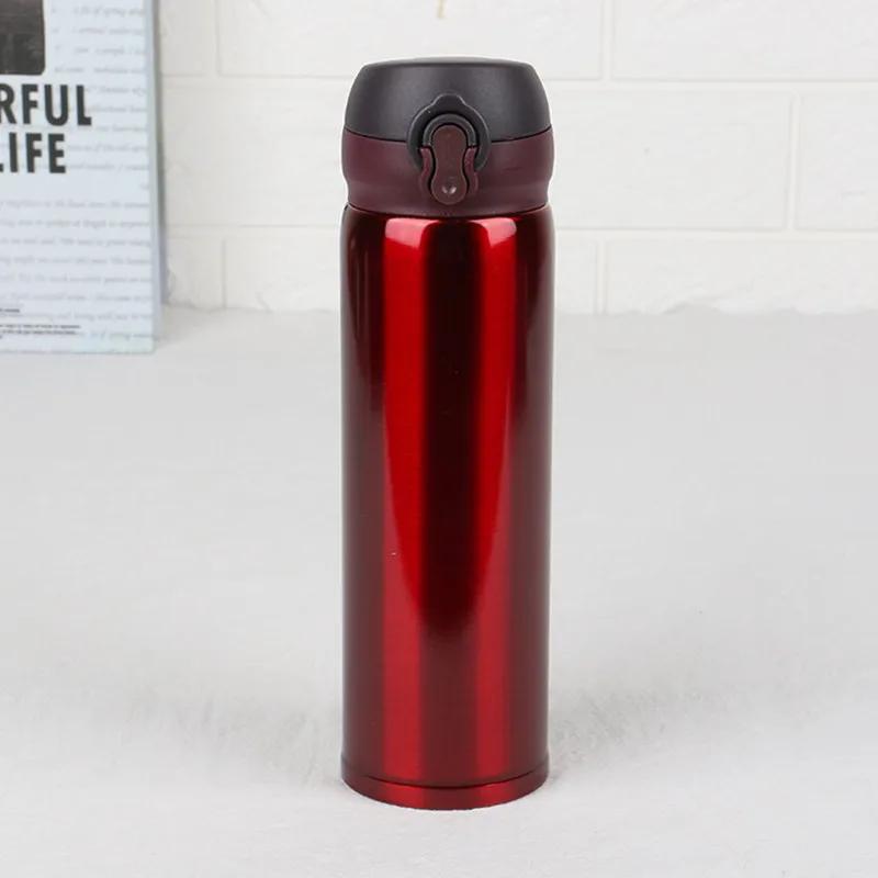 Stainless Steel Kids Vacuum Flask Portable Thermos Bottle Car Travel Mug