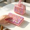 26-Key Keyboard Fidget Clicker Keychain Multi Mechanical Buttons Stress Relief Toy Cute Bag Pendant Gift
