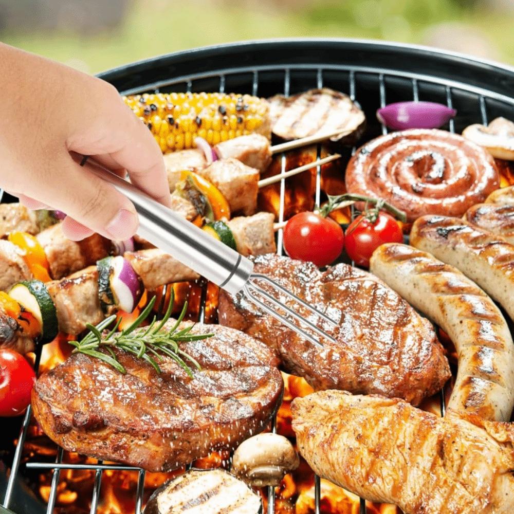 5pcs 3 Prong Corn Forks Set Reusable Roast Holder Barbecue Accessory Grilled Sausage Prod  Grill