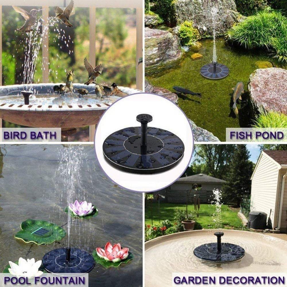 Energy-saving Solar Fountain Pump 13/16/18cm Bird Bath Fountain  For Swimming Pools