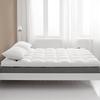 Hotel Star Soft Feather Velvet Mattress Topper - Thick Quilted Tatami Mat for Double Bed & Student Use.