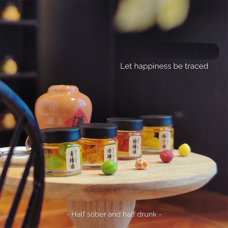 1 Piece Doll Kitchen Diy Accessories 1/12 Scale Miniature Dollhouse Fruit Wine Bottle Pretend Play Food Toy