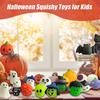 24pcs Mini Squishy Toys Squishies Halloween Kawaii Zombie Ghost Pattern Stress Relief Squeeze Toys For Children Kids Gifts