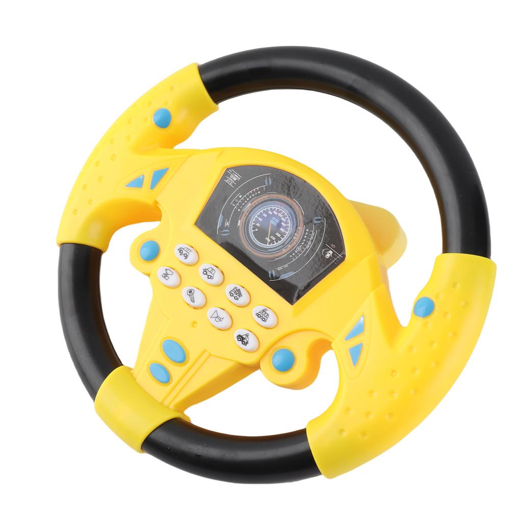 Baby Educational Copilot Steering Wheel Music Children Intelligent Toy (Pink Blue)