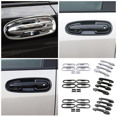 For Toyota Sienna XL40 4th 2024 2024 2024 Car Chromium Styling Side Door Handle Bowl Frame Cover Trim Carbon Black Color Refit