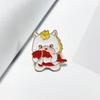Cartoon Metal Steed Brooch Chinese Style New Year Lapel Pins Animal Brooch  Backpack Decoration
