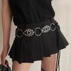 American Retro Rivet Metal Buckle Belt Women'S Spliced Belt Millennial Spicy Girl Y2K Design Sense Strap Waist Rope