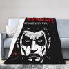 Danhausen Very Nice Very Evil Blankets Fleece  Winter  Multi-function Soft Throw Blanket for Bed Travel Rug Piece