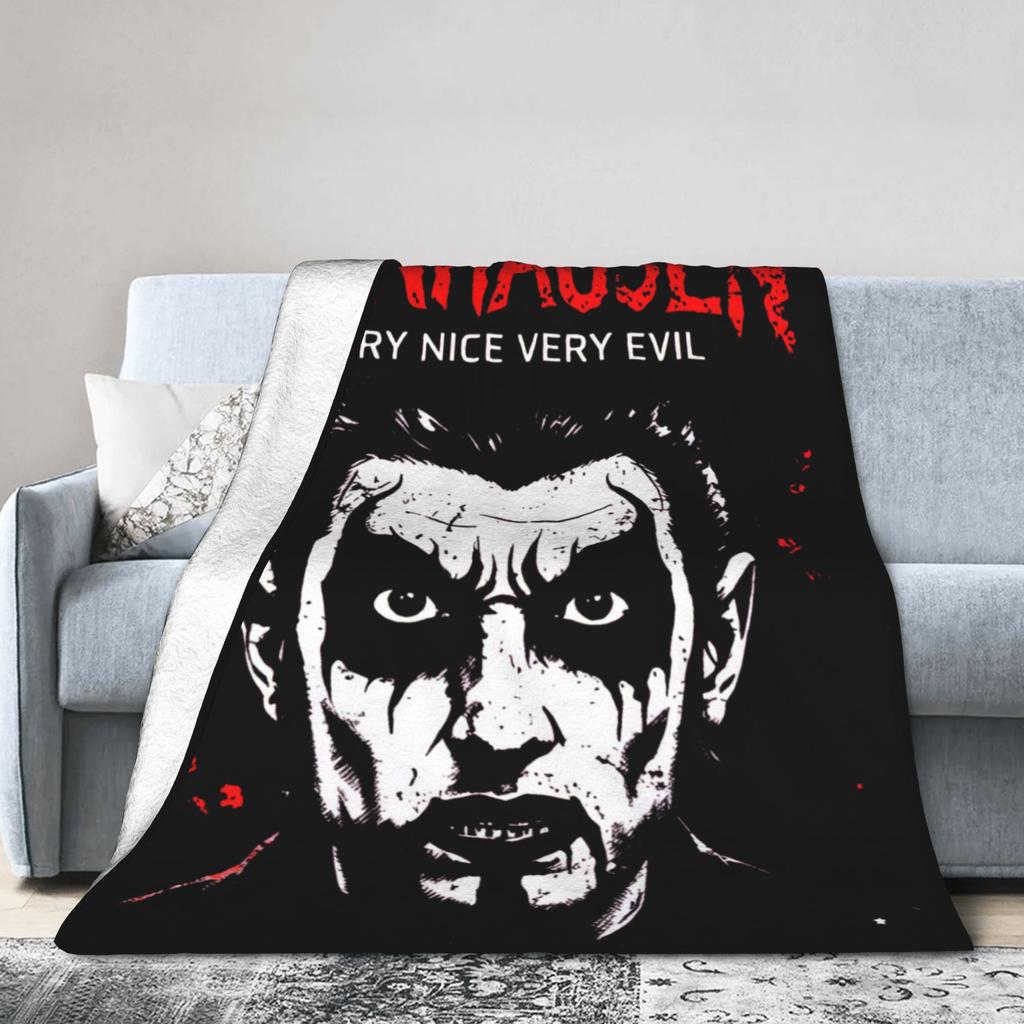 Danhausen Very Nice Very Evil Blankets Fleece Winter Multi-function Soft Throw Blanket for Bed Travel Rug Piece
