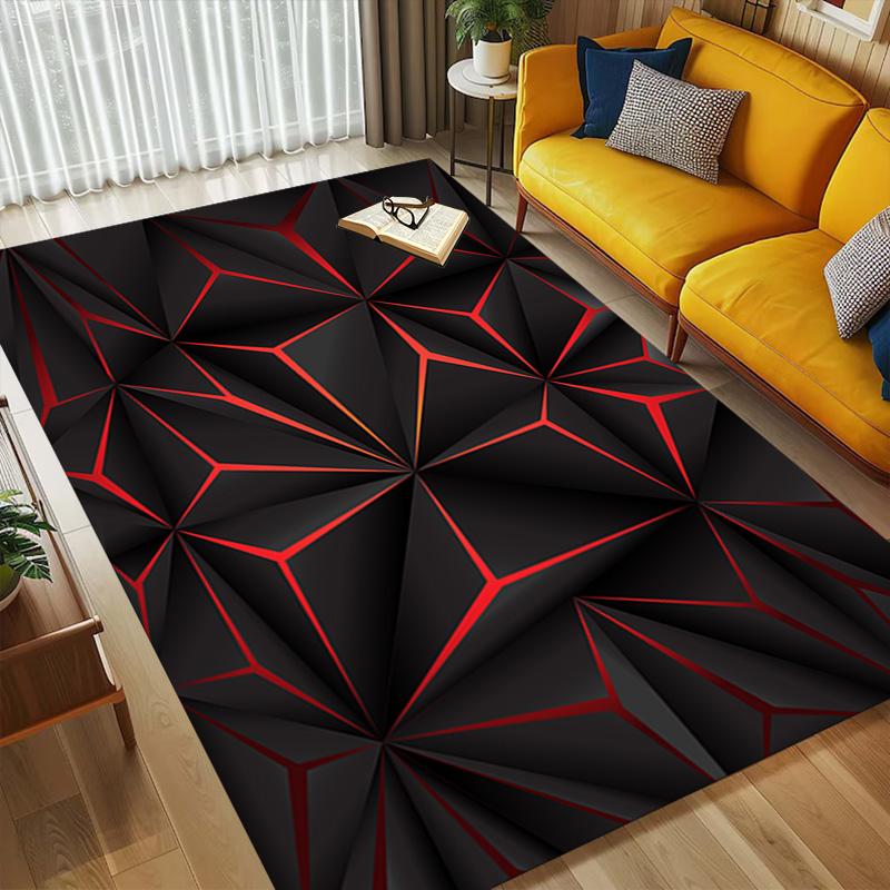 Dark Geometry Living Room Nonslip Area Rug Soft Carpet For Bedroom Game Playroom Sofa Office Home Decor Doormat Christmas Gift C9302121