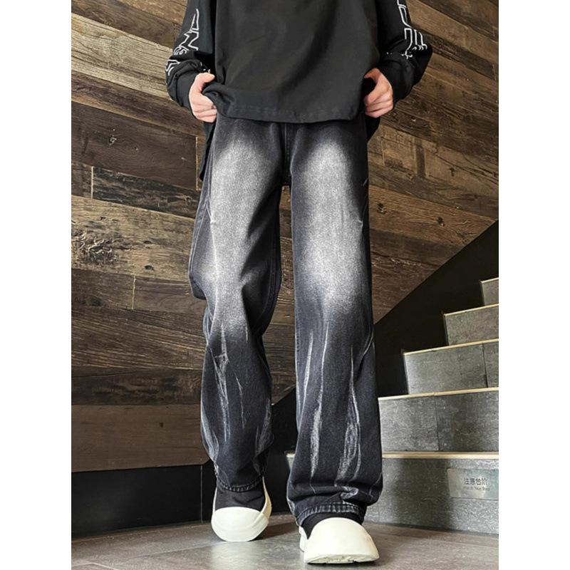 

JYL Women s Cargo Pants White American Pleated Loose High-Waist Straight Trousers XL аліса синього кольору