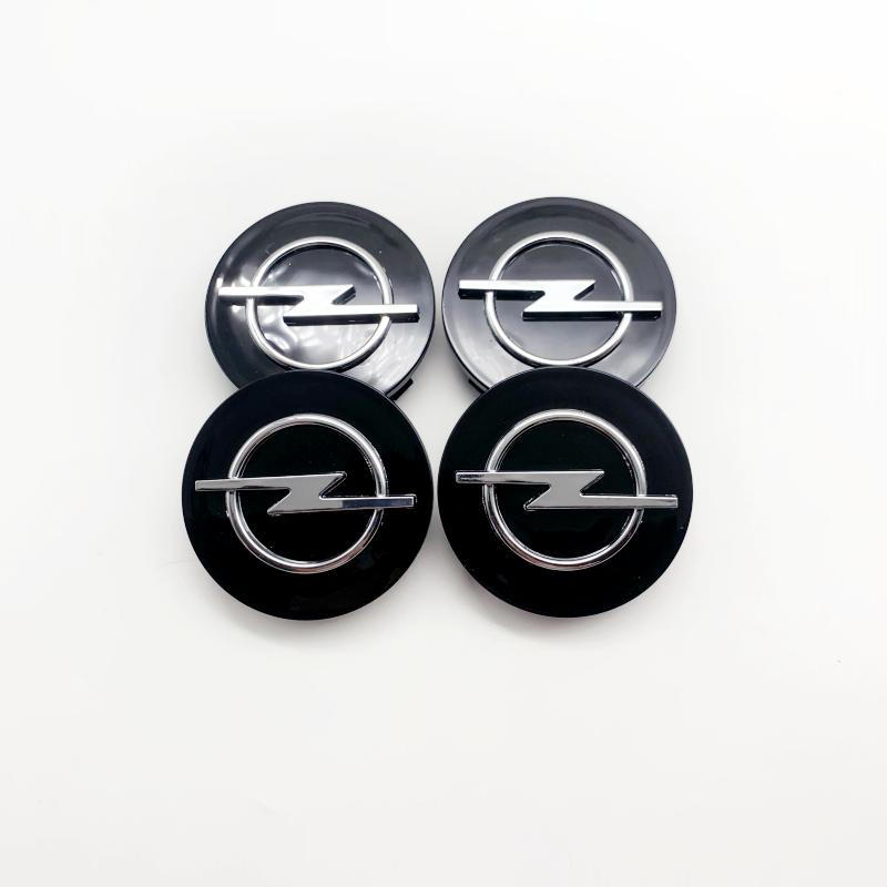 4 pièces 64mm Cache-moyeu de roue de voiture Cache-moyeu central de roue Badge Pour Opel Astra H G J Lnsignia Mokka Zafira Corsa Vectra C D Antara