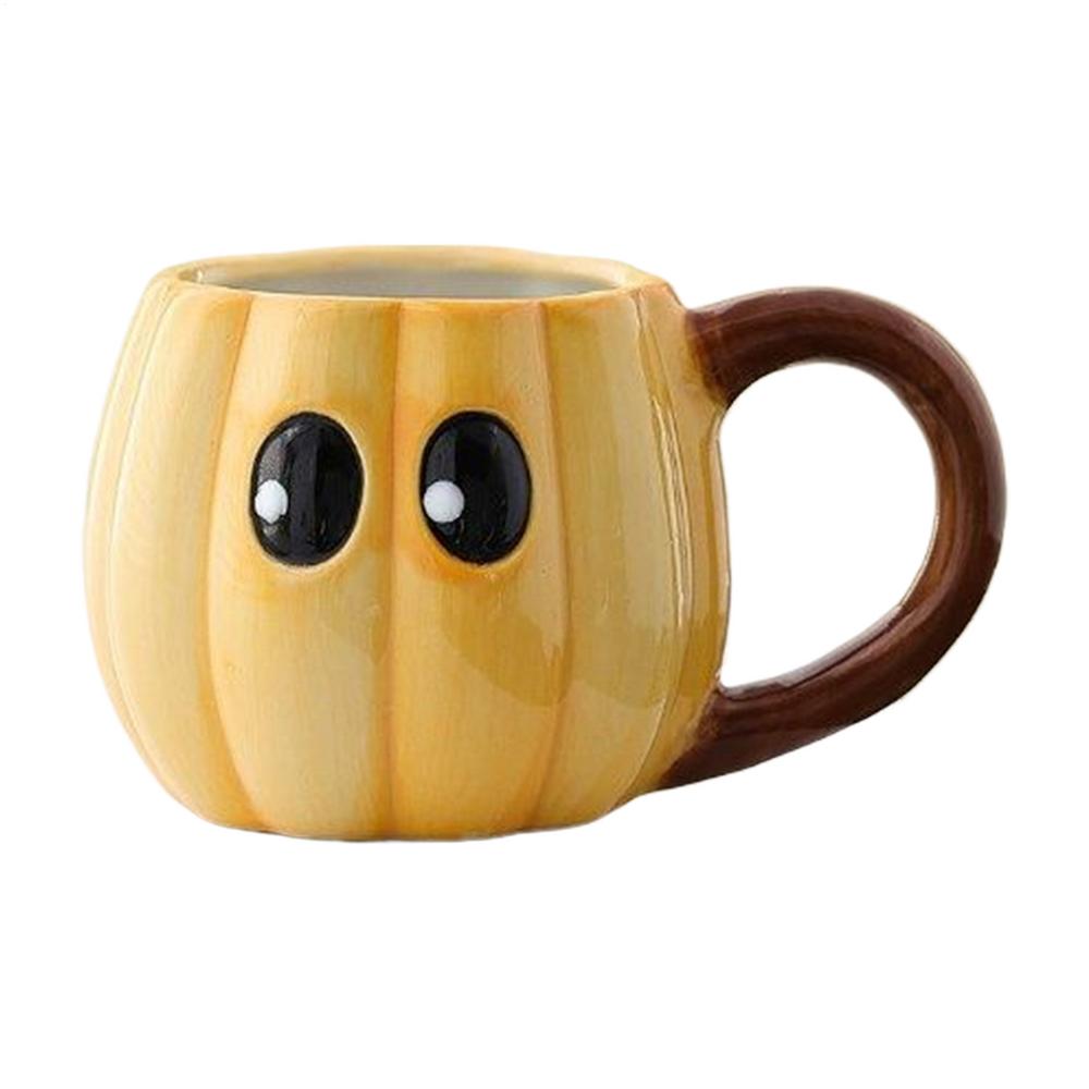 

Halloween Coffee Mugs Fall Coffee Mug Heat-Resistant Cute Cup with Big Eyes Water Bottle for Kitchen Halloween Party 500ml