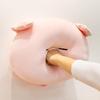Plush Pig Head Pillow With Pp Cotton Filling For Lounge And Car Comfort