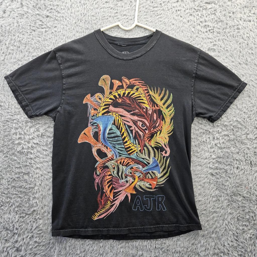 AJR Band T-Shirt Medium Offizielles Merch Klavier Hörner Blätter