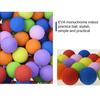 2 Stück 60mm Elastische Einfarbige EVA Golf Übungsbälle für Outdoor-Sportarten