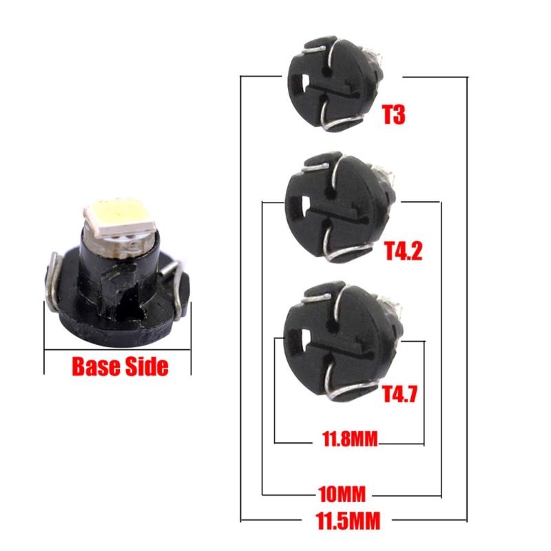 10Pcs T3 4.2 4.7 High Brightness LED Bulb for Car Interior Dashboard Instrument Light Dashboard Warming Indicator